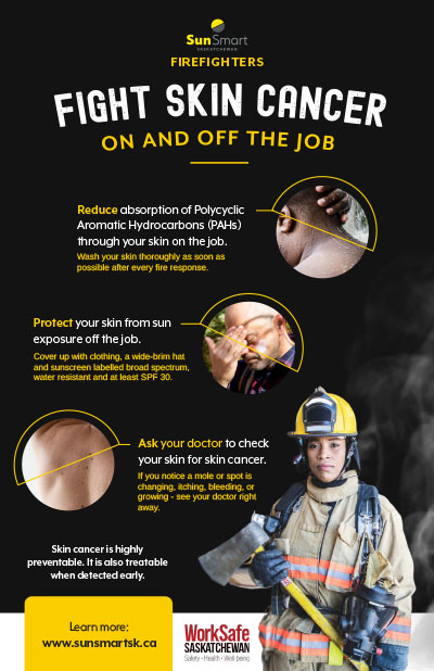 Firefighters fight skin cancer poster thumbnail